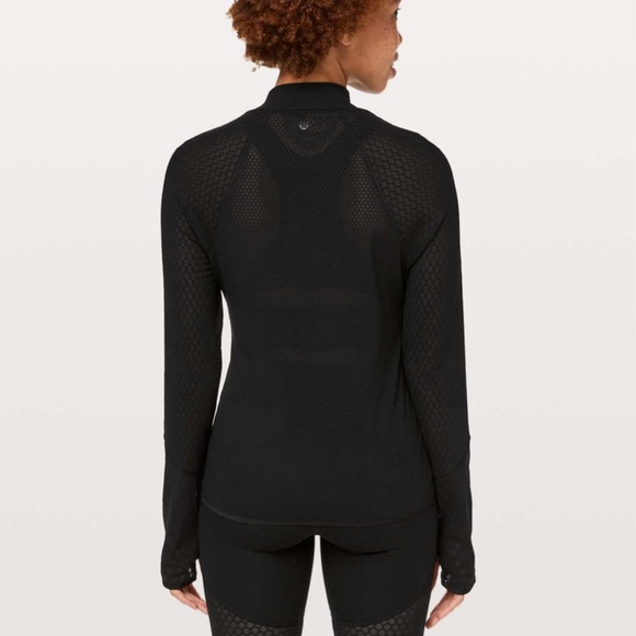 Lululemon Lab 6 Black Geo Long Sleeve - Picture 2 of 7